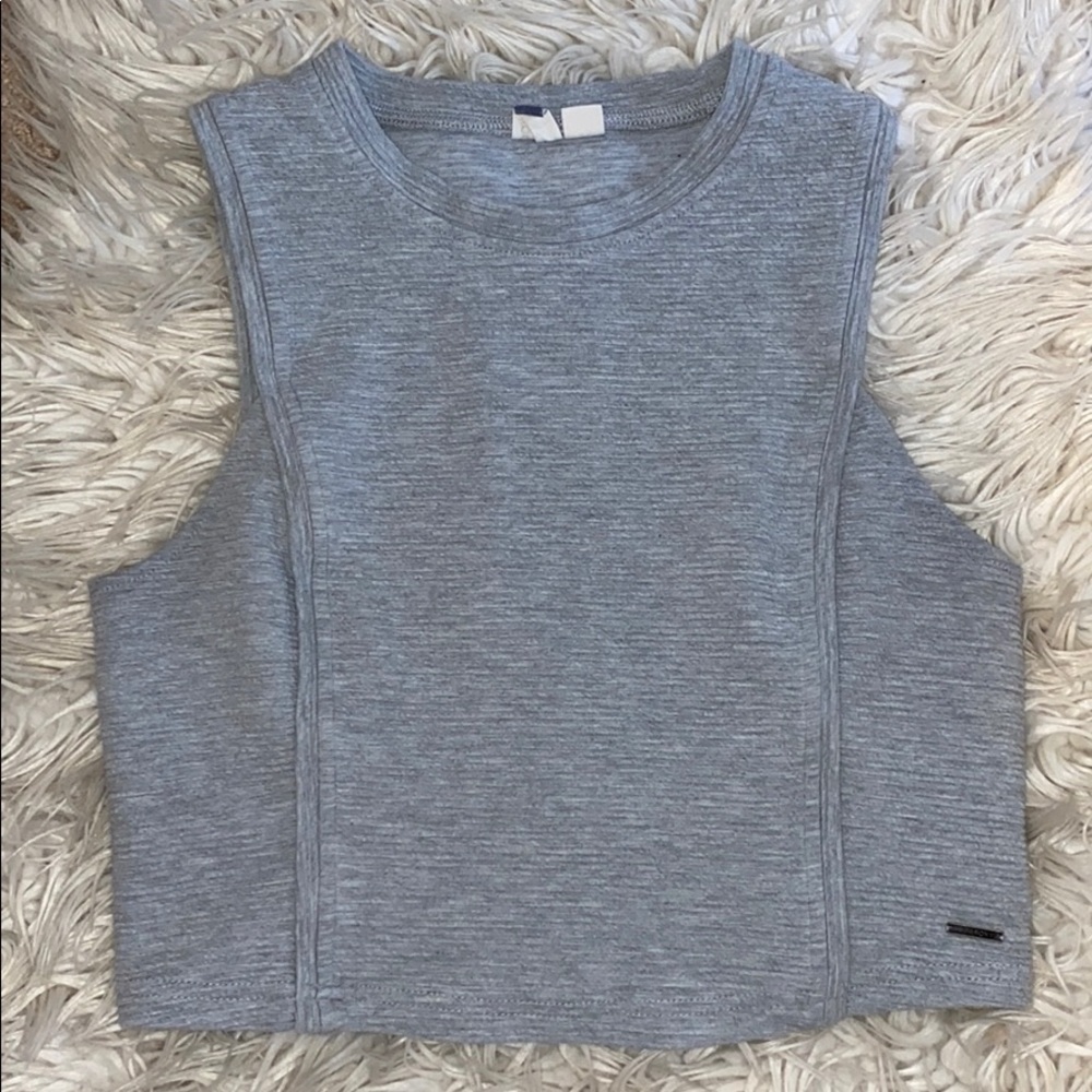 Grey Roxy Crop Top